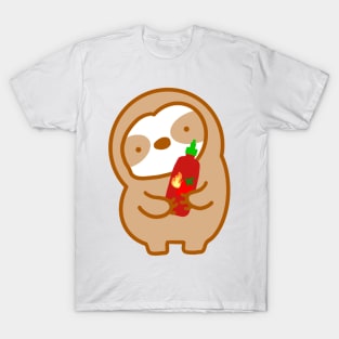 Cute Spicy Hot Sauce Sloth T-Shirt